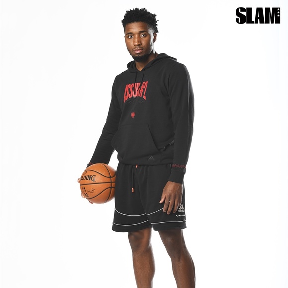 Adidas Donovan Mitchell D.O.N Issue #2 Hoodie GI8555 (Black/Red) - Picture 3 of 5